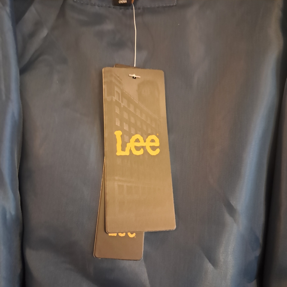 NWT Men's Lee Navy Blue Windbreaker Size XL - Picture 4 of 4